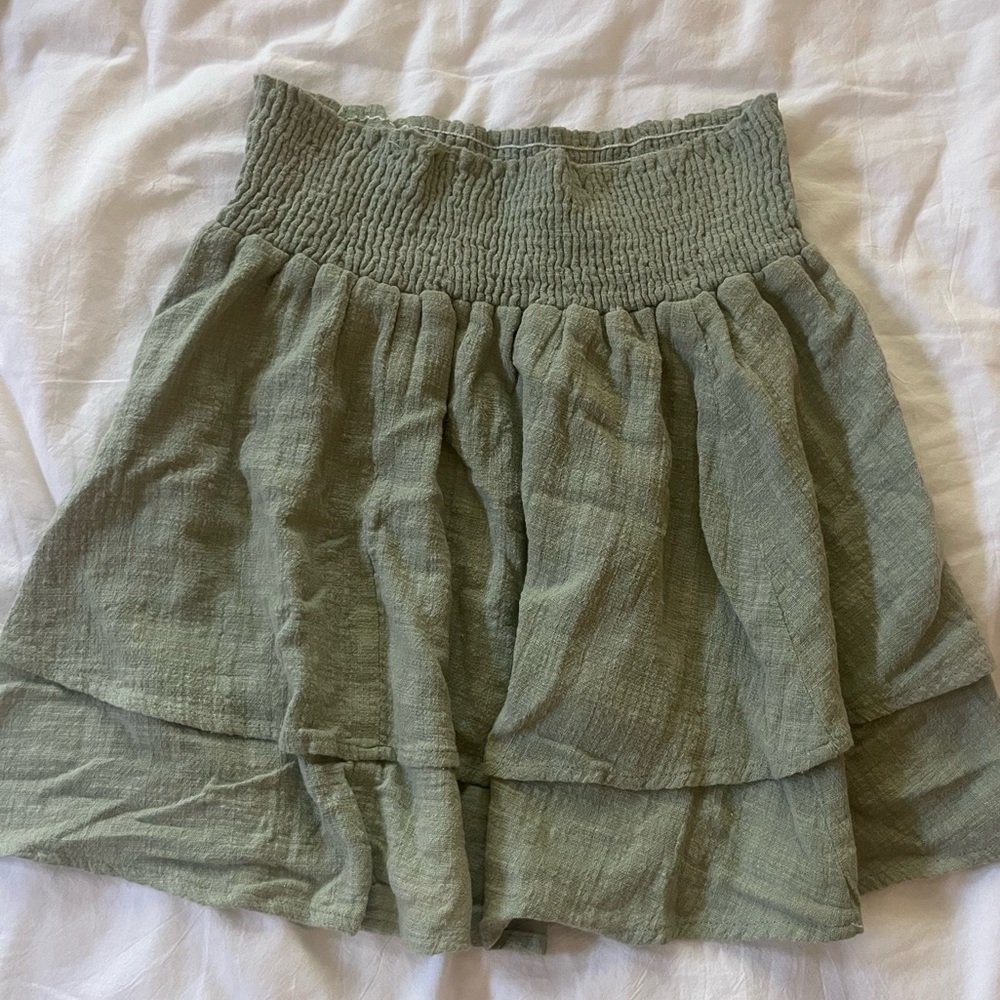 Sage green skirt